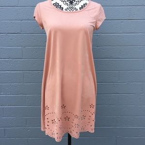 🆕 - MILEY and MOLLY Pink faux suede dress